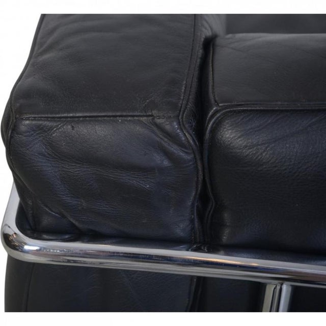 LC3 Chair in Black Leather by Le Corbusier, 2000s For Sale - Image 12 of 18