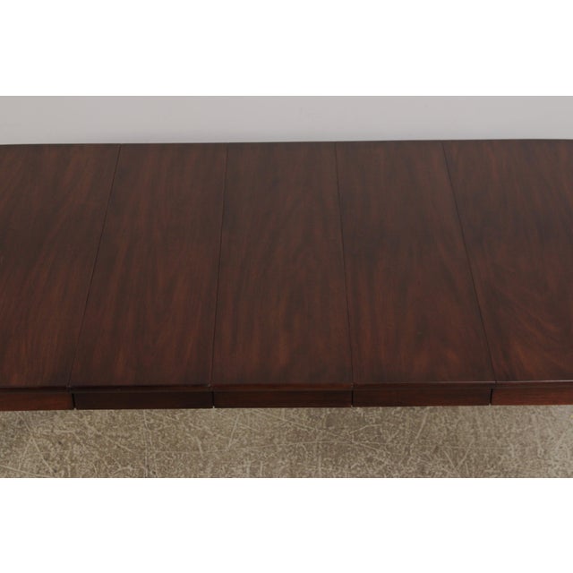 Henkel Harris Queen Anne Mahogany Dining Room Table For Sale - Image 11 of 13