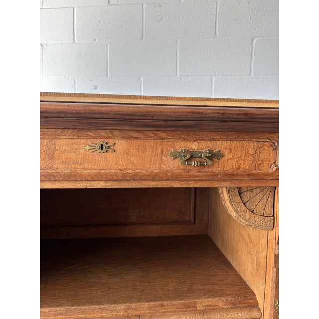 19th Century 19th Century English Oak Sideboard For Sale - Image 5 of 12
