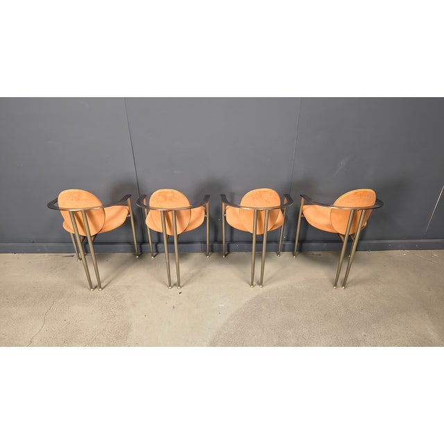 Vintage Dining Chairs from Belgo Chrom, 1980s, Set of 4 For Sale - Image 6 of 14