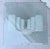 1980s Modern Sculptural Plaster and Glass Side Table For Sale - Image 9 of 11
