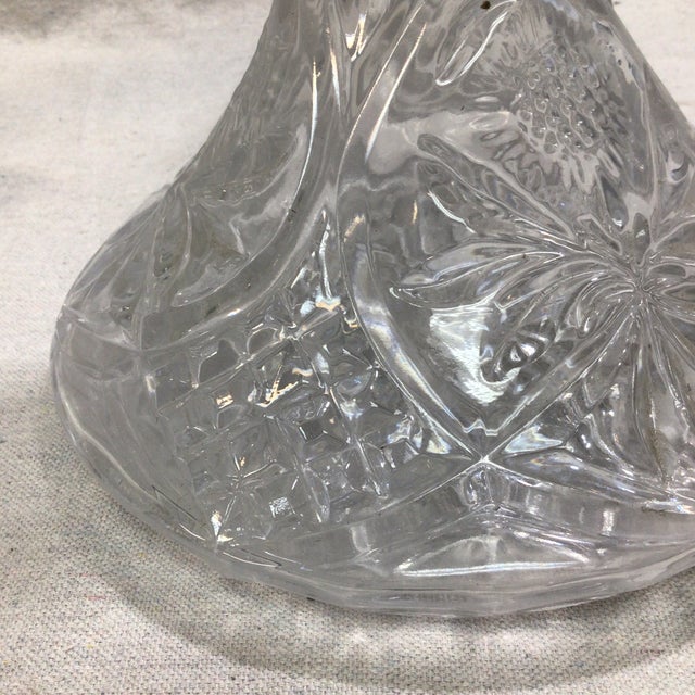 Vintage Crystal Ship's Decanter For Sale - Image 9 of 11