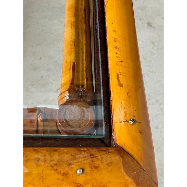 Wood Pair of Refinished Brighton Pavilion Style Bamboo Side Tables For Sale - Image 7 of 12