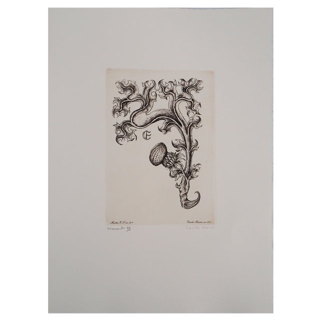 Cécile Reims, Bloom, 20th Century, Etching For Sale
