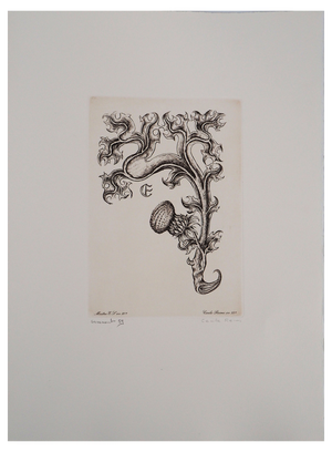 Cécile Reims, Bloom, 20th Century, Etching