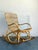 Mid-Century Modern Vintage Boho Loop Rattan Rocking Chair For Sale - Image 3 of 8