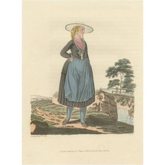 W. Ellis, Costume Illustration of a Peasant of Upper Carniola, Slovenia, Eastern Europe, 1804, Print For Sale