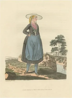 W. Ellis, Costume Illustration of a Peasant of Upper Carniola, Slovenia, Eastern Europe, 1804, Print