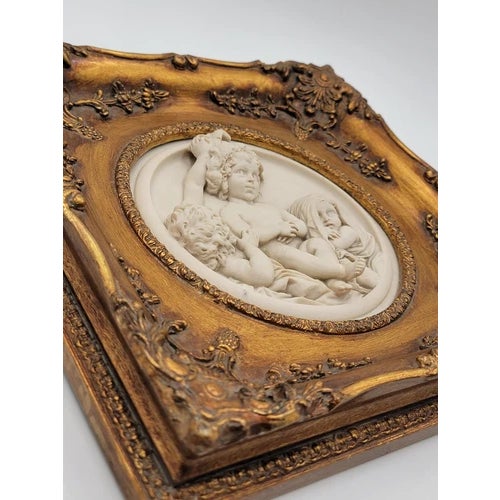 Late 19th Century Rare Antique 19th C Enrico Braga Tondo Relief Plaque With Perfugium Regibus Coin For Sale - Image 5 of 12