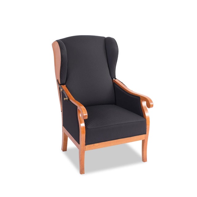 Biedermeier Wingback Chair in Ash, 1820 For Sale - Image 13 of 13