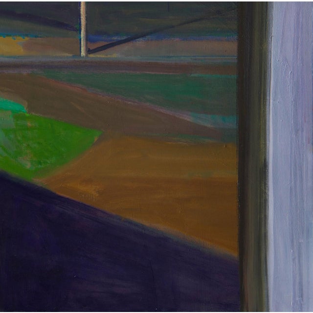 Early 21st Century Alley Shadow by Hiroshi Sato | Oil on canvas View of a shadowy alley with a figure standing. For Sale - Image 5 of 5