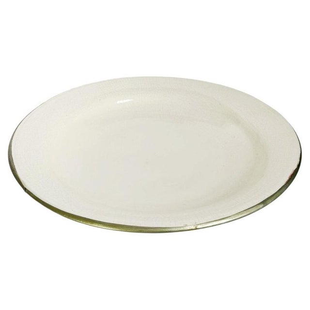 White Ceramic Serving Platter, France, 1980s For Sale - Image 16 of 16