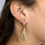 Modern 14k Gold Open Twisted Drop Earrings With Diamond Pave - Made in Italy, Pair For Sale - Image 3 of 11