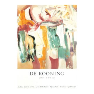 Willem De Kooning Official Exhibition Poster For Sale