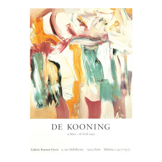 Willem De Kooning Official Exhibition Poster For Sale