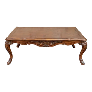 Early 20th Century Rectangular French Style Walnut Coffee Table
