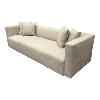 Custom Design Breuer Shell Mélange Weave Sofa For Sale