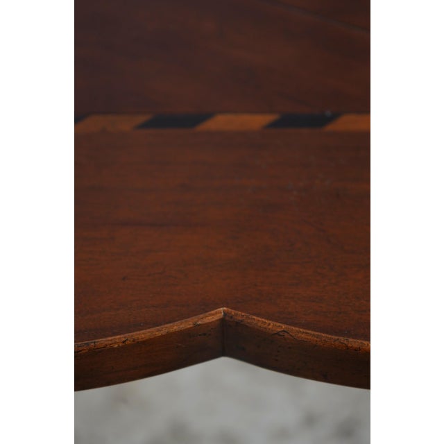 Brown Baker Continental Clover Leaf Occasional Table For Sale - Image 8 of 12