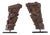 Carved Wooden Consoles from VyalisTamil Nadu, , India, Set of 2 For Sale