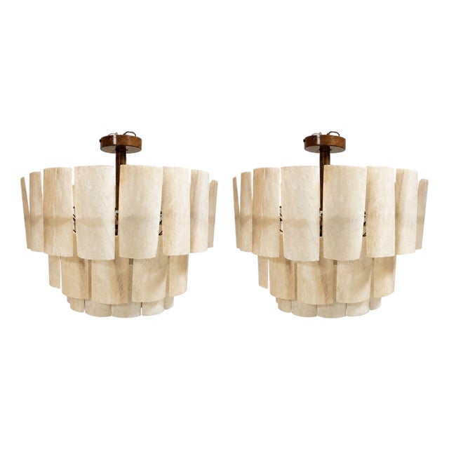 Made Goods Marjorie Resin Chandeliers - a Pair For Sale