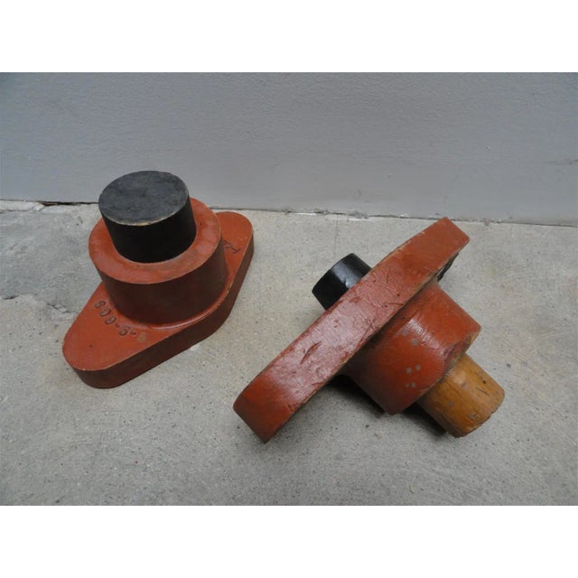 Set of 11 Industrial Wood Foundry Patterns & Casting Molds – Sculptural Decorative Objects For Sale In Los Angeles - Image 6 of 9