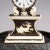 Metal Antique Mantel Clock Under Glass Dome, Ca. 1870 For Sale - Image 7 of 9