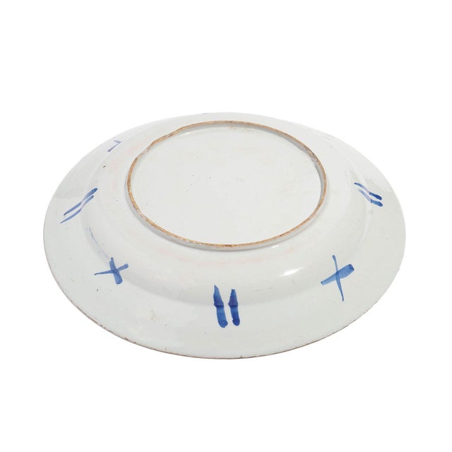 English Delft Tin Glazed Platter, C. 1750 For Sale In Chicago - Image 6 of 9