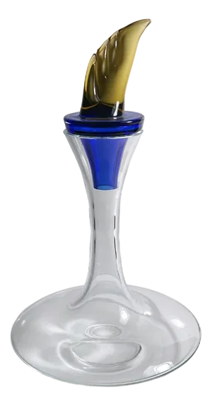 Czech Ajeto Glass Decanter, 1980s