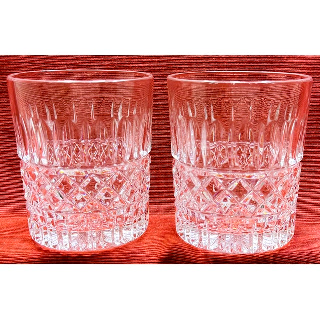 Transparent Vintage Old Fashioned Whiskey Cut Glass Glasses - Set of 11 For Sale - Image 8 of 15