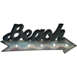 "Light the Way to the Beach" Sign For Sale