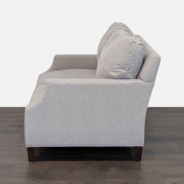 Modern Lexington Sofia Modern Light Gray Upholstered Loveseat For Sale - Image 3 of 9