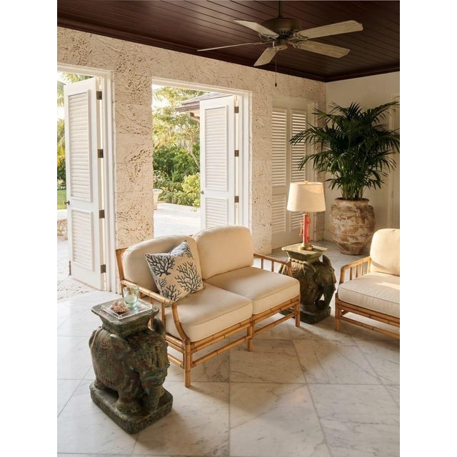 Vintage Ceremonial Elephant Ceramic Garden Seats For Sale - Image 10 of 12