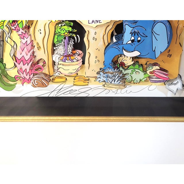 Mid-Century Modern Original 3d Pop Art "Yabba Dabba Doo Dental" Flintstones by Charles Fazzino 20/100 DX For Sale - Image 3 of 18