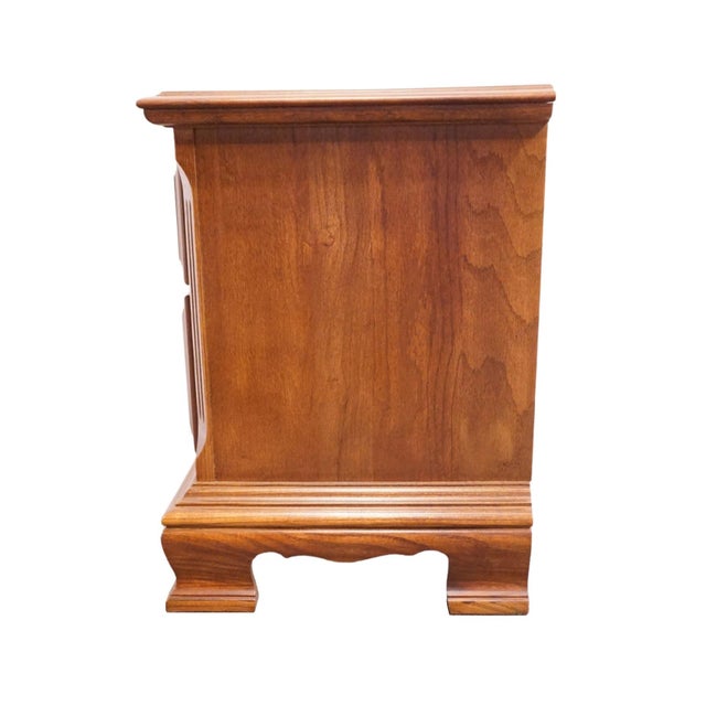 Sumter Cabinet Co. Sterling Oak Collection Country French 25" Two Drawer Nightstand 1805 For Sale - Image 10 of 14