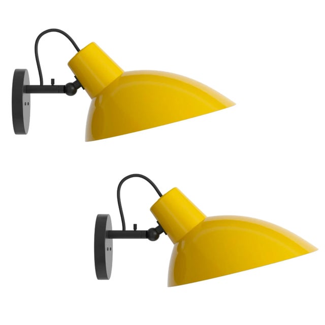 Vittoriano Viganò 'Vv Cinquanta' Sconces in Yellow - a Pair For Sale - Image 9 of 9