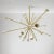 Metal Italian Sputnik Chandelier in Brass and Ivory-Colored Aluminum, 1950s For Sale - Image 7 of 10