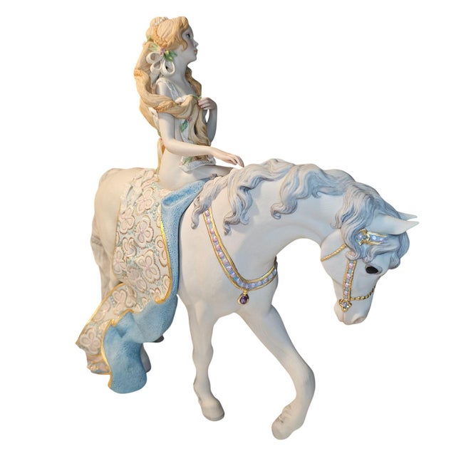 Cybis Porcelain Lady Godiva Riding Horse Figurine by Lynn Klockner Brown Le 200 For Sale - Image 12 of 14