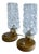 Vintage Bubble Glass Table Lamps, 1970s, Set of 2 For Sale