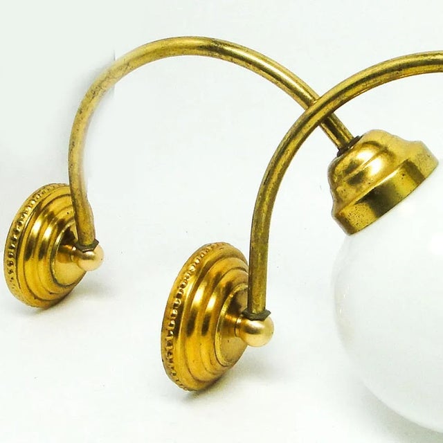 1950s Art Deco Style Wall Lamps, Poland, 1950s, Set of 2 For Sale - Image 5 of 7