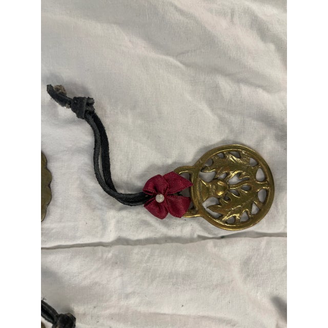 Mid 20th Century Horse Brass Christmas Ornaments - Set of 12 For Sale In Palm Springs - Image 6 of 12