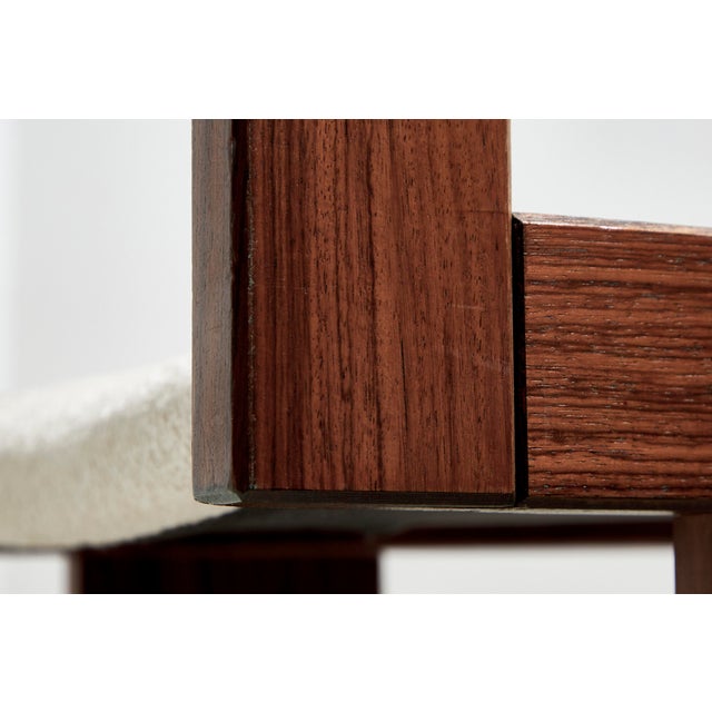 Vintage Stained Oak and Bouclé Dining Chairs by Poul H. Poulsen for Gangsø Møbler, Denmark, 1960s, Set of 6 For Sale - Image 5 of 8