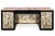 Hollywood Regency Lacquered & Mirrored Credenza / Vanity / Desk /Sideboard W/ Pink Marble & Tole Doo For Sale In Atlanta - Image 6 of 11