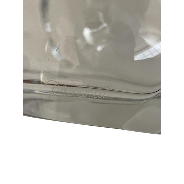 2010s Baccarat Twist Glass Rib Vase For Sale - Image 5 of 6