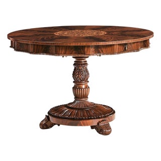 Finely Inlaid Mahogany Centre Table For Sale