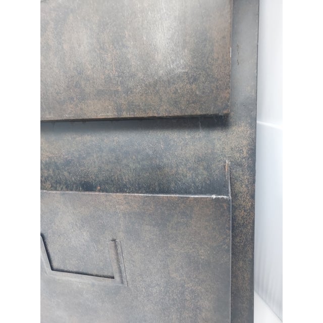 Industrial Metal Wall Mount Two Pocket Organizer Magazine Rack Industrial Chic for Workshop, Garden, Kitchen, Office For Sale - Image 3 of 5