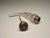 Metal Antique Crystal Laydown Perfume Bottle: Pink Guilloche Silvered Brass Lid For Sale - Image 7 of 9