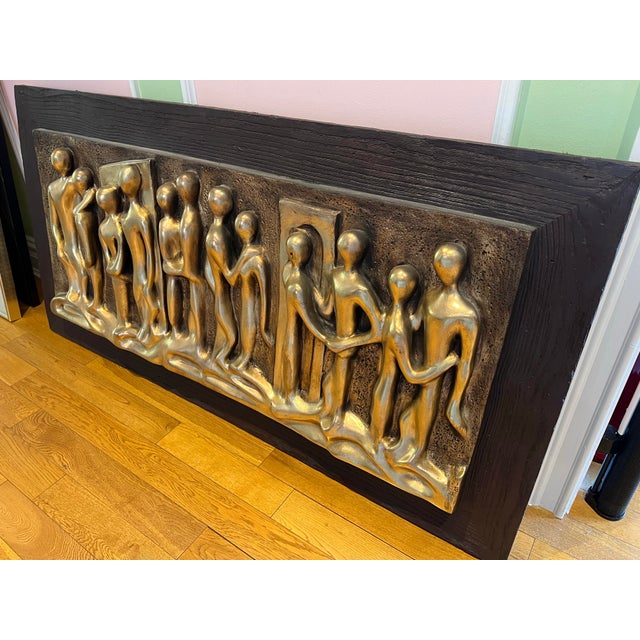 Brutalist 1970 Brutalist Mid Century Wall Hanging by Espada For Sale - Image 3 of 8