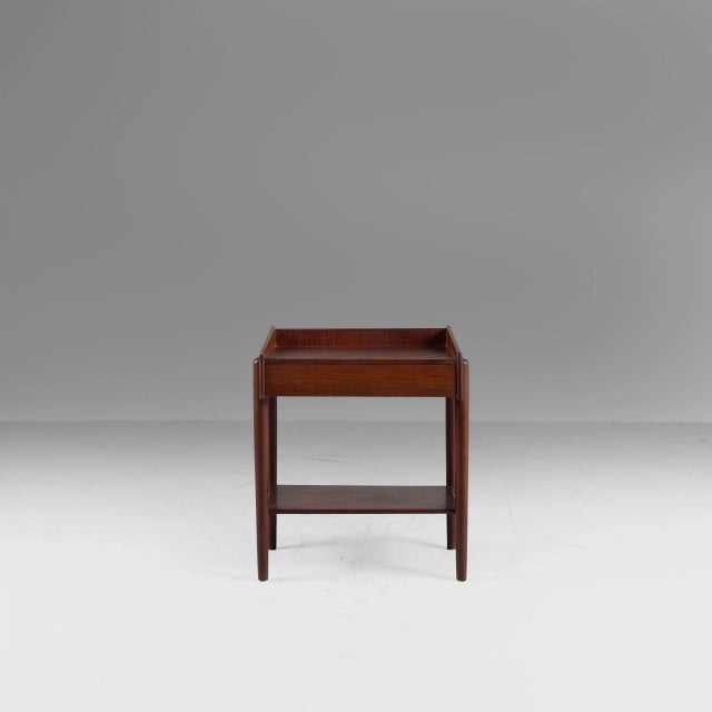 Danish Teak Bedside Table by Børge Mogensen for Søborg Møbler For Sale - Image 3 of 11
