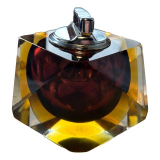 Murano Submerged Glass Table Lighter from Seguso Vetri Darte, 1960s For Sale