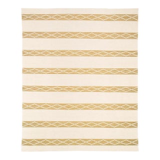Schumacher Sequoia Stripe 9' x 12' Rug in Ochre For Sale